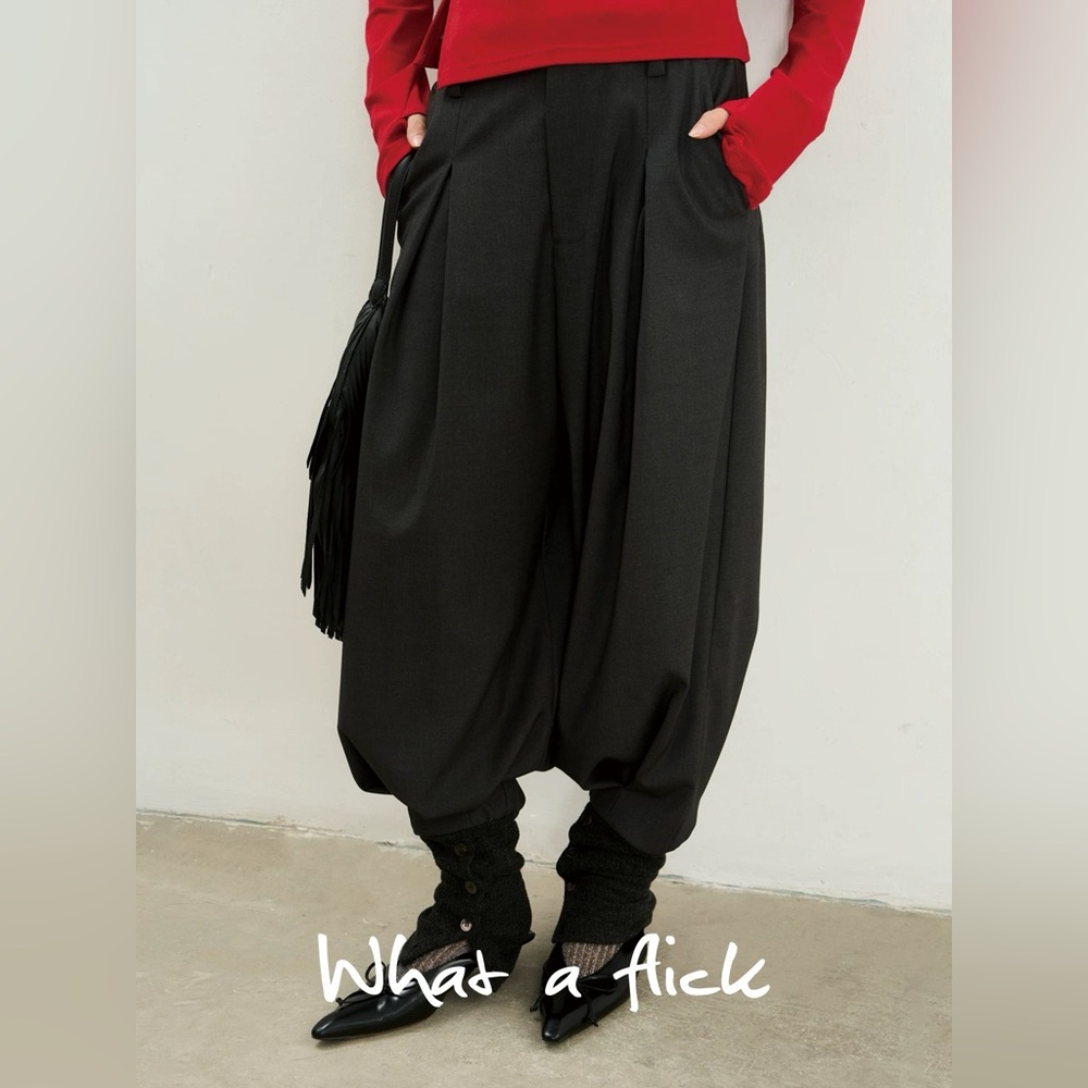 Draped Balloon Pants NWT | Avant Garde Drop Crotch Rick Owens Yohji Issey Miyake - Picture 2 of 5
